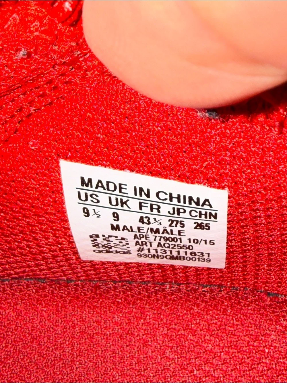 adidas Tubular Doom “Chinese New Year” (2016) Size 9.5M AQ2550 OG Box